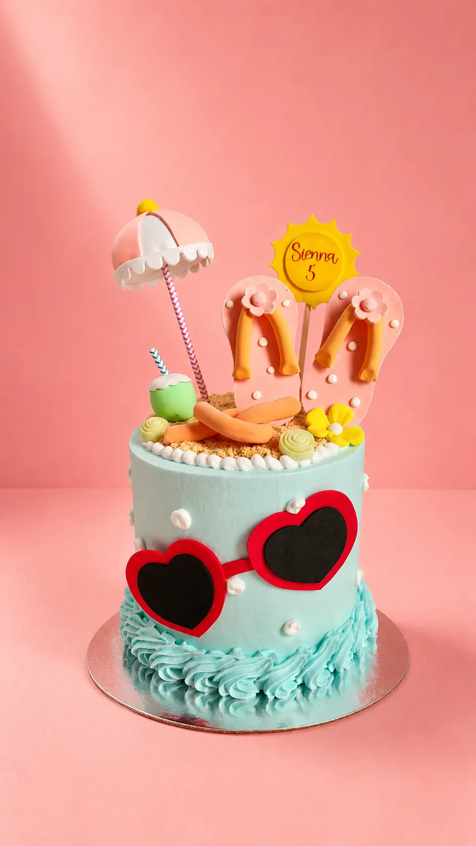 Torta temática playa - Chavela's Bakery